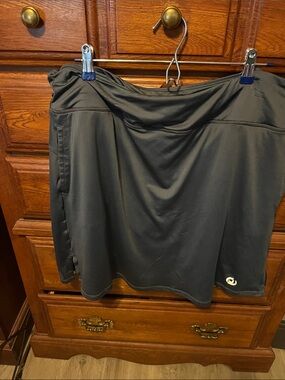Moteepi  Grey Skort with Built-In Shorts